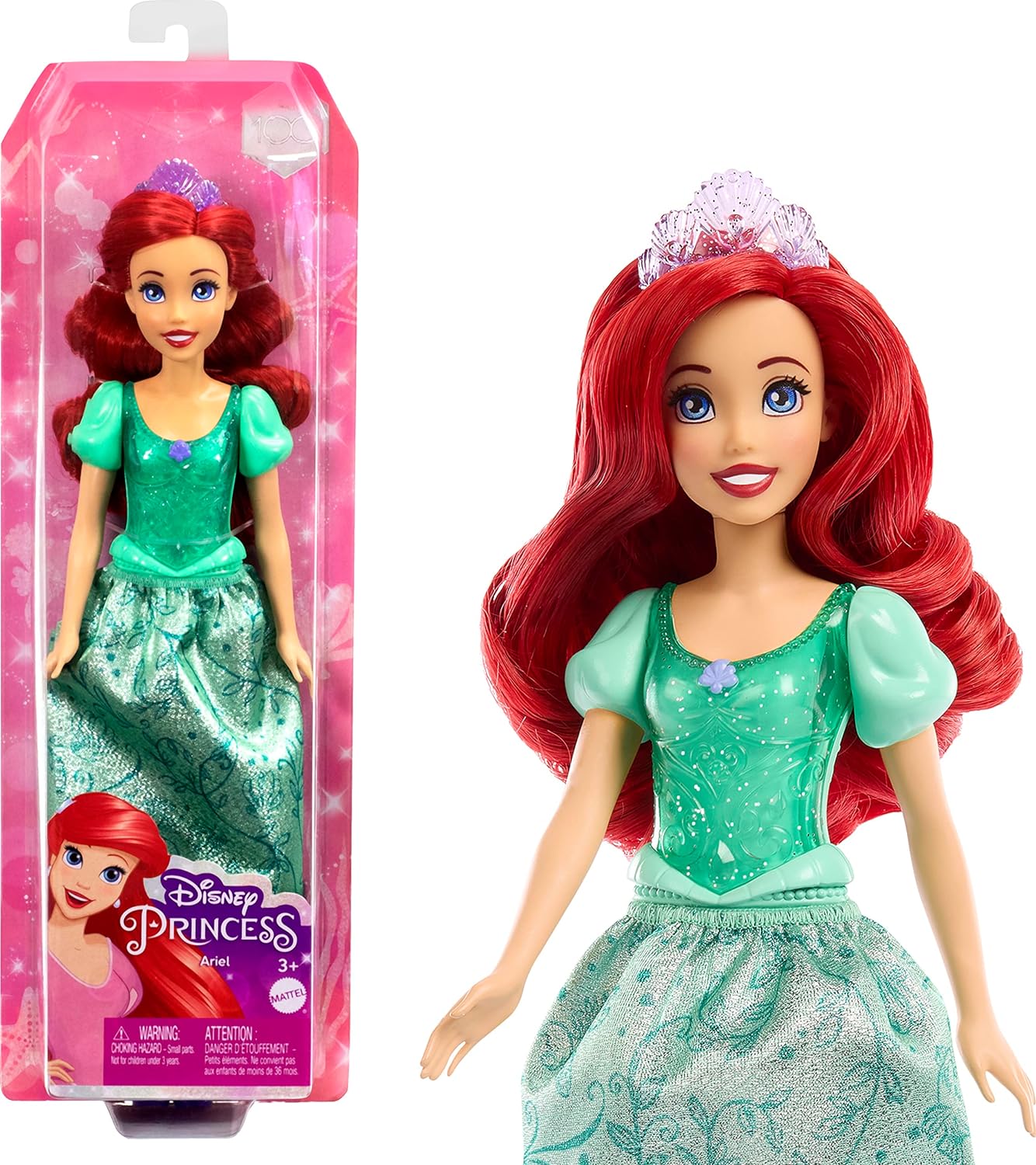 

Кукла Disney Princess Ариэль Дисней в сверкающем платье HLW10, Ариэль