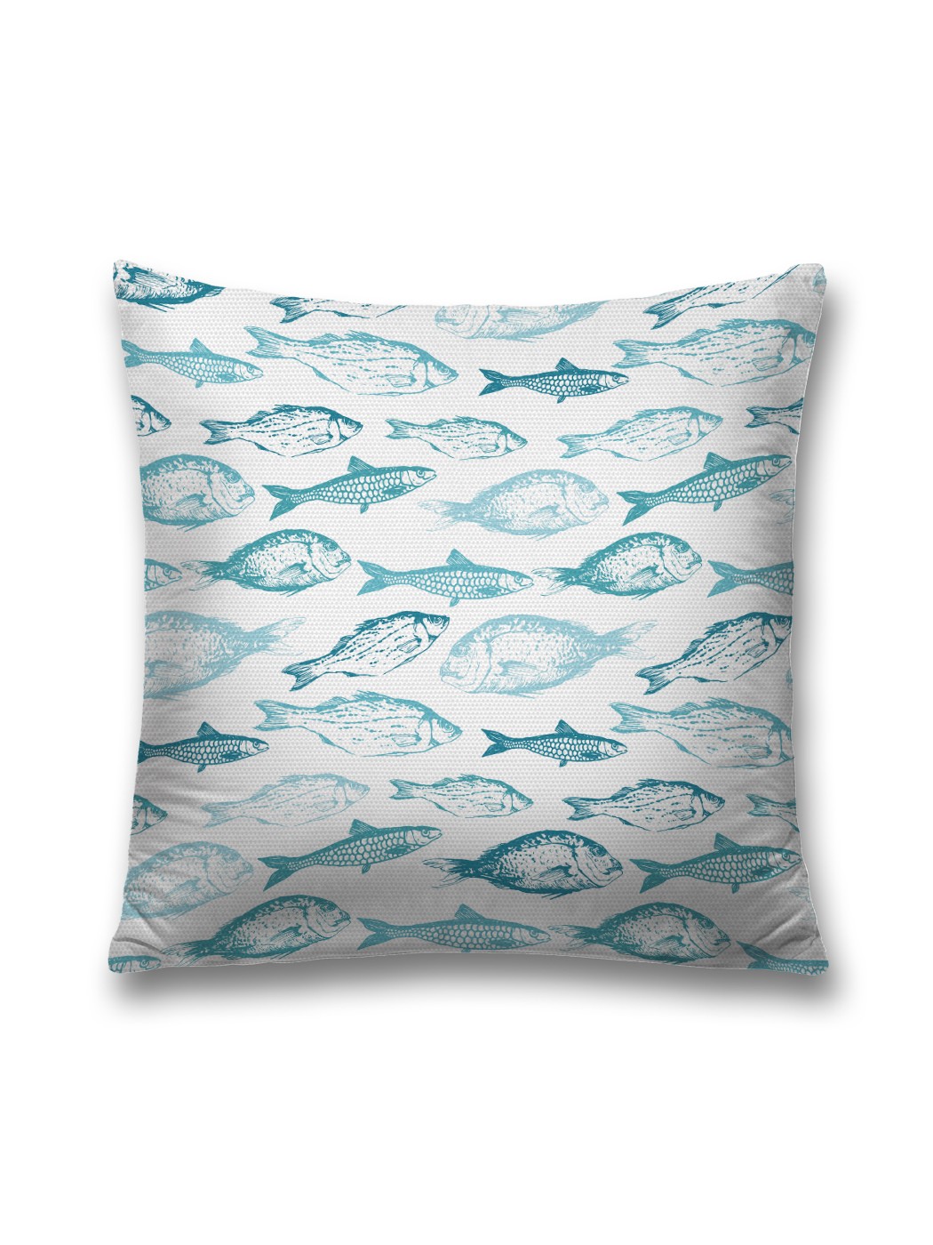 

Наволочка JoyArty декоративная "Перемещение рыб" на молнии, 45x45 см, Серый