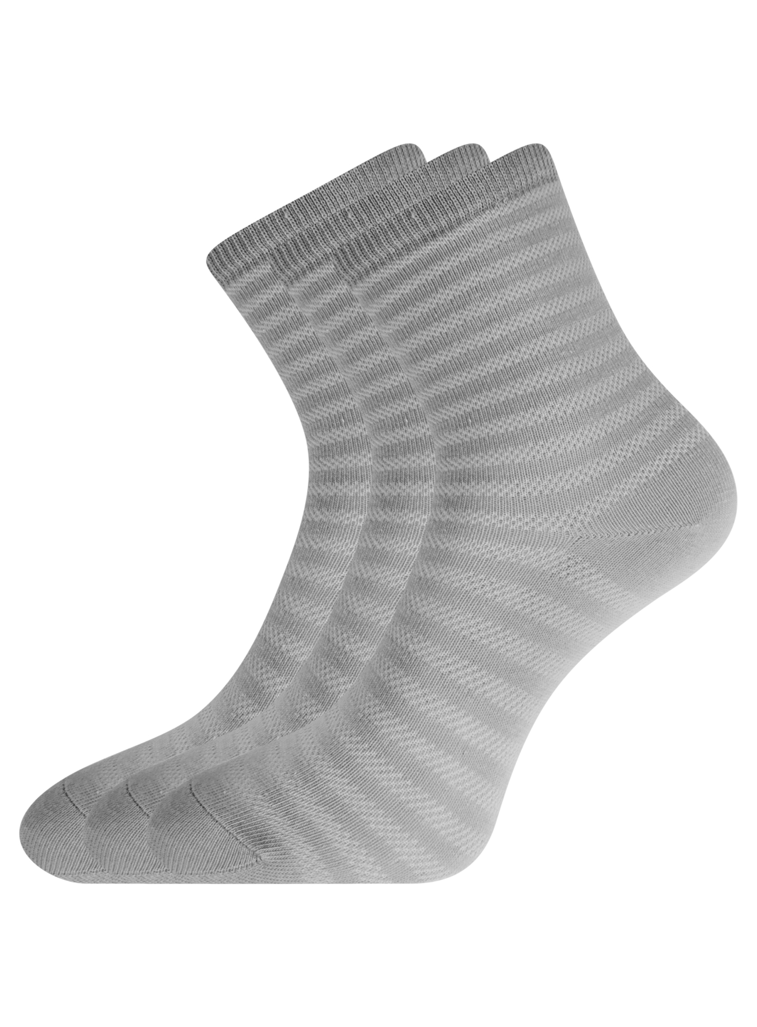 

Комплект носков женских oodji 57102813T3 серых, Серый, 57102813T3