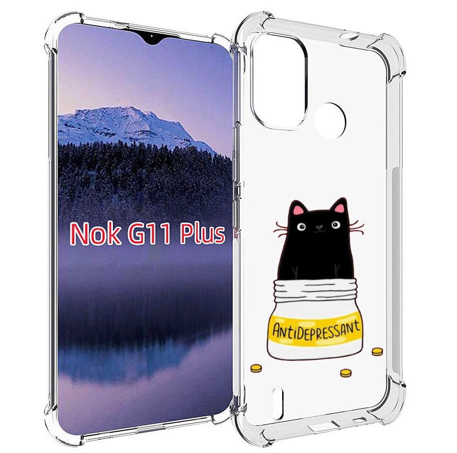 

Чехол MyPads антидепрессант для Nokia G11 Plus, Прозрачный, Tocco