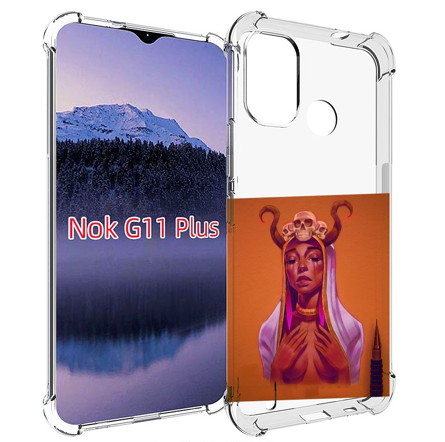 

Чехол MyPads античная-девушка для Nokia G11 Plus, Прозрачный, Tocco