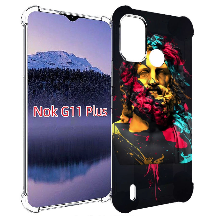 

Чехол MyPads арт-статуя-краски для Nokia G11 Plus, Прозрачный, Tocco