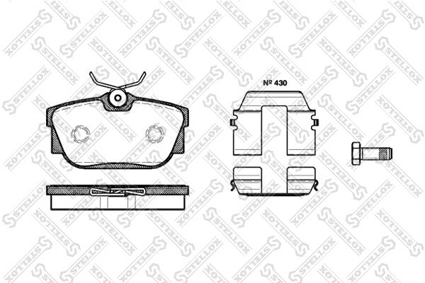 

Колодки Дисковые З. С Антискрип. Пластинами Vw T4 2.5I/2.8I/2.4D 778 010B-Sx