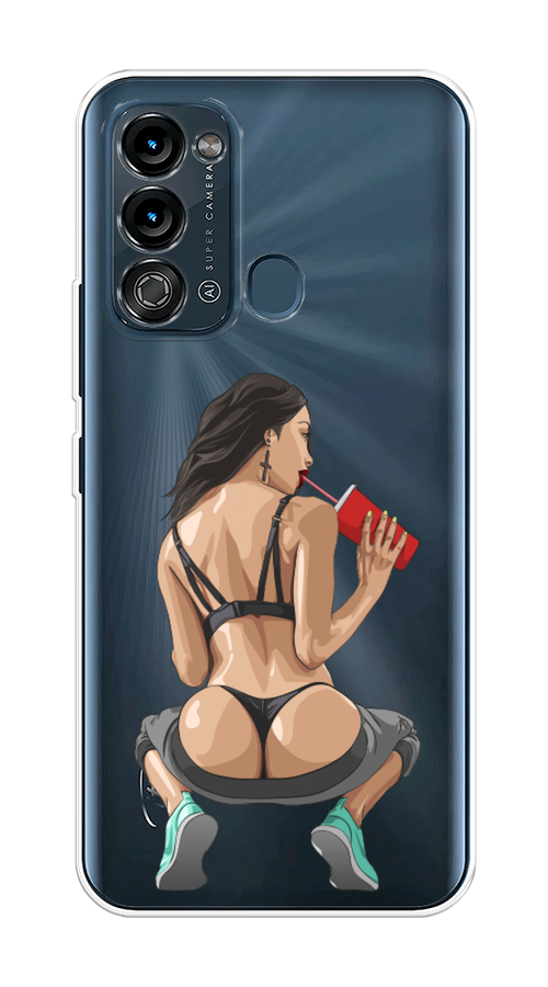 

Чехол на Itel Vision 3 "Сочные булочки", Бежевый;красный;черный, 3200850-6