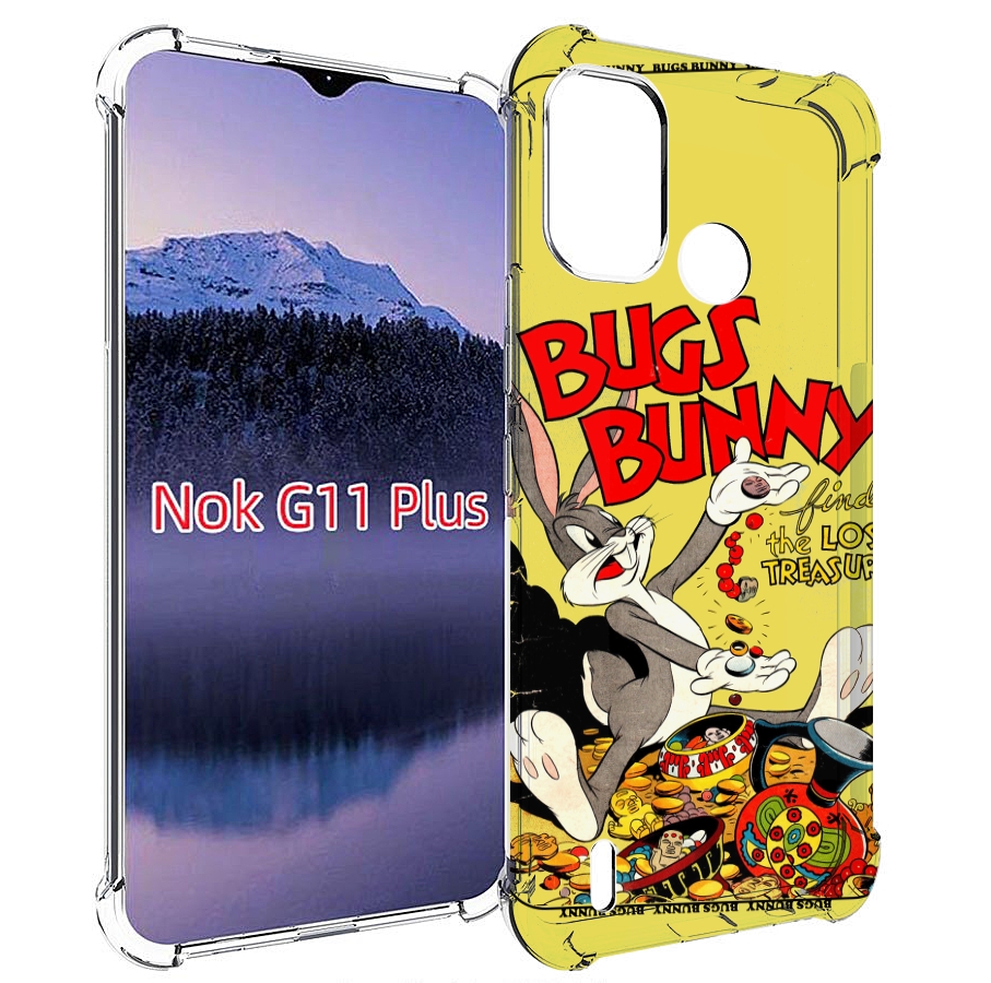 

Чехол MyPads бакс-банни-и-еда для Nokia G11 Plus, Прозрачный, Tocco