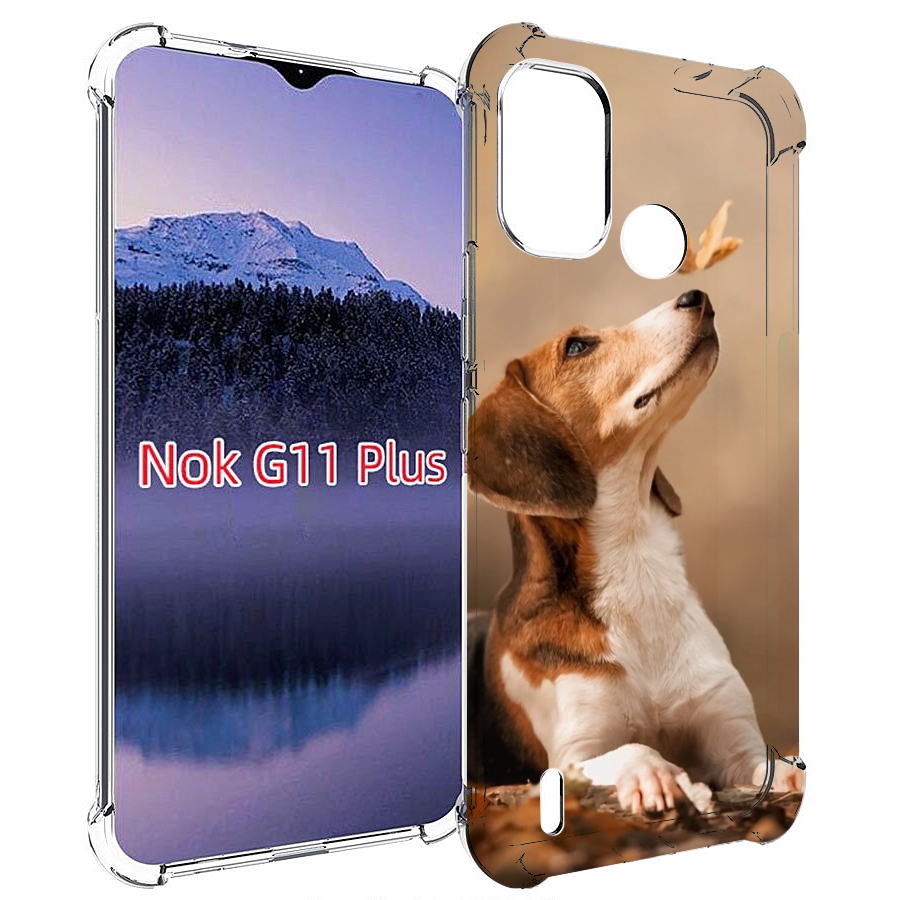 

Чехол MyPads бигль-собака для Nokia G11 Plus, Прозрачный, Tocco