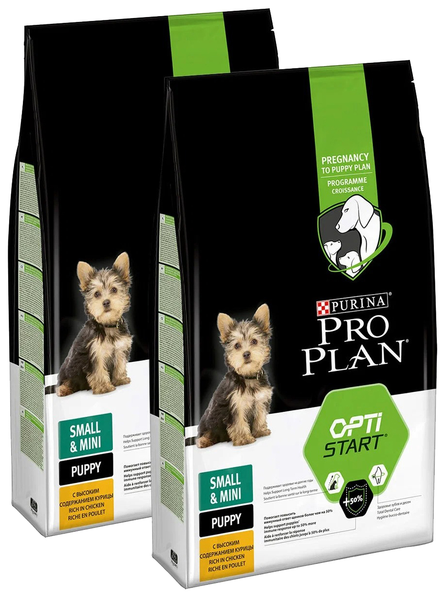 

PRO PLAN PRO PLAN OPTISTART PUPPY SMALL & MINI для щенков маленьких пород с курицей и рисо