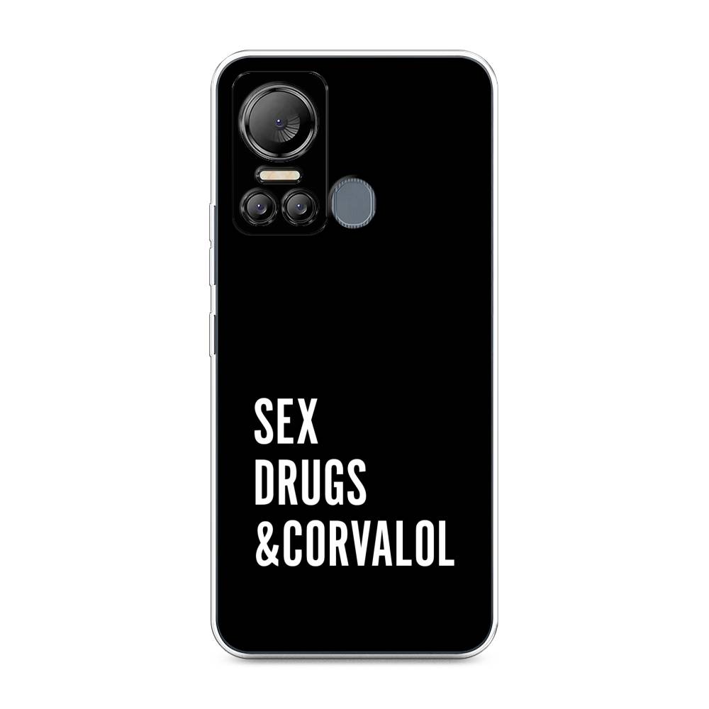 

Чехол на Itel Vision 5 "Corvalol", Черный;серый;белый, 3201050-6