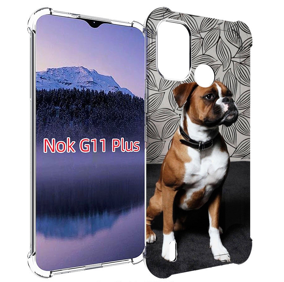 

Чехол MyPads боксер собака для Nokia G11 Plus, Прозрачный, Tocco