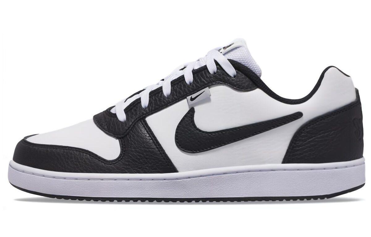 

Кеды унисекс Nike EBERNON low prm white black черные 40.5 EU, Черный, EBERNON low prm white black