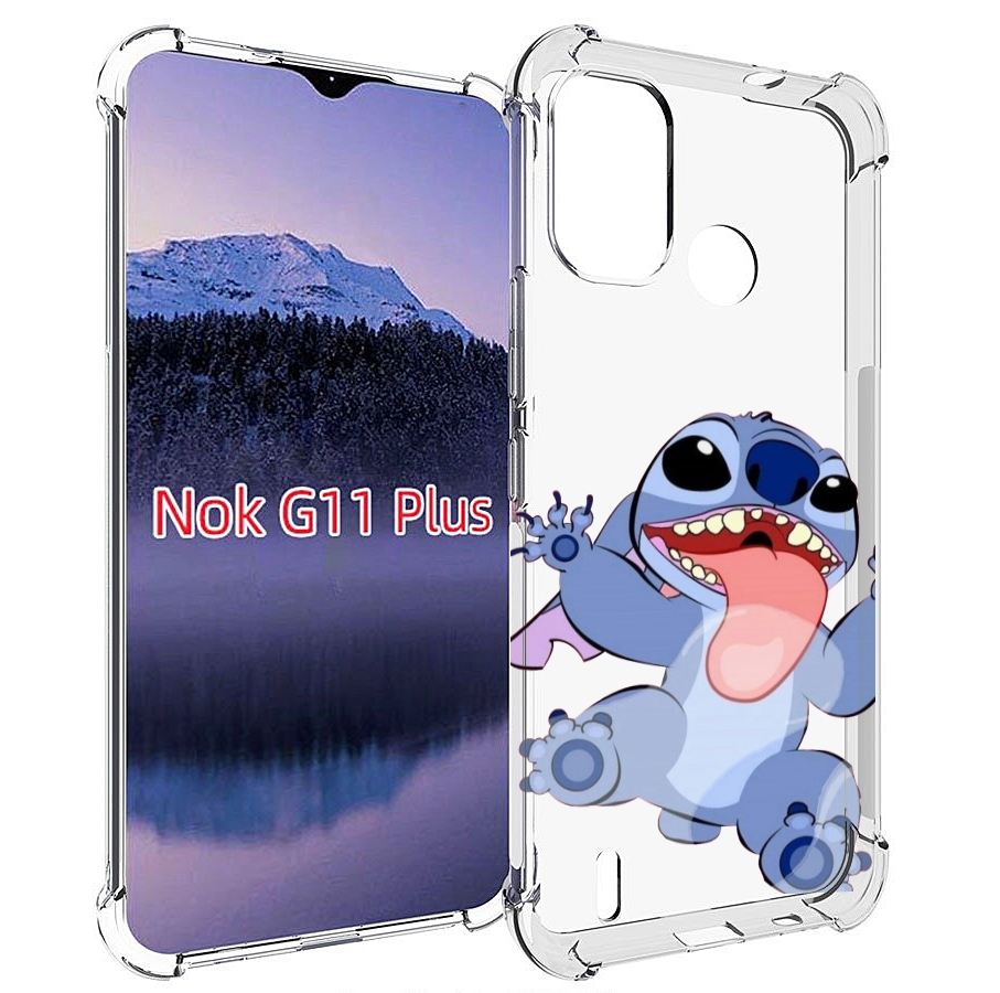 

Чехол MyPads большой-стич для Nokia G11 Plus, Прозрачный, Tocco