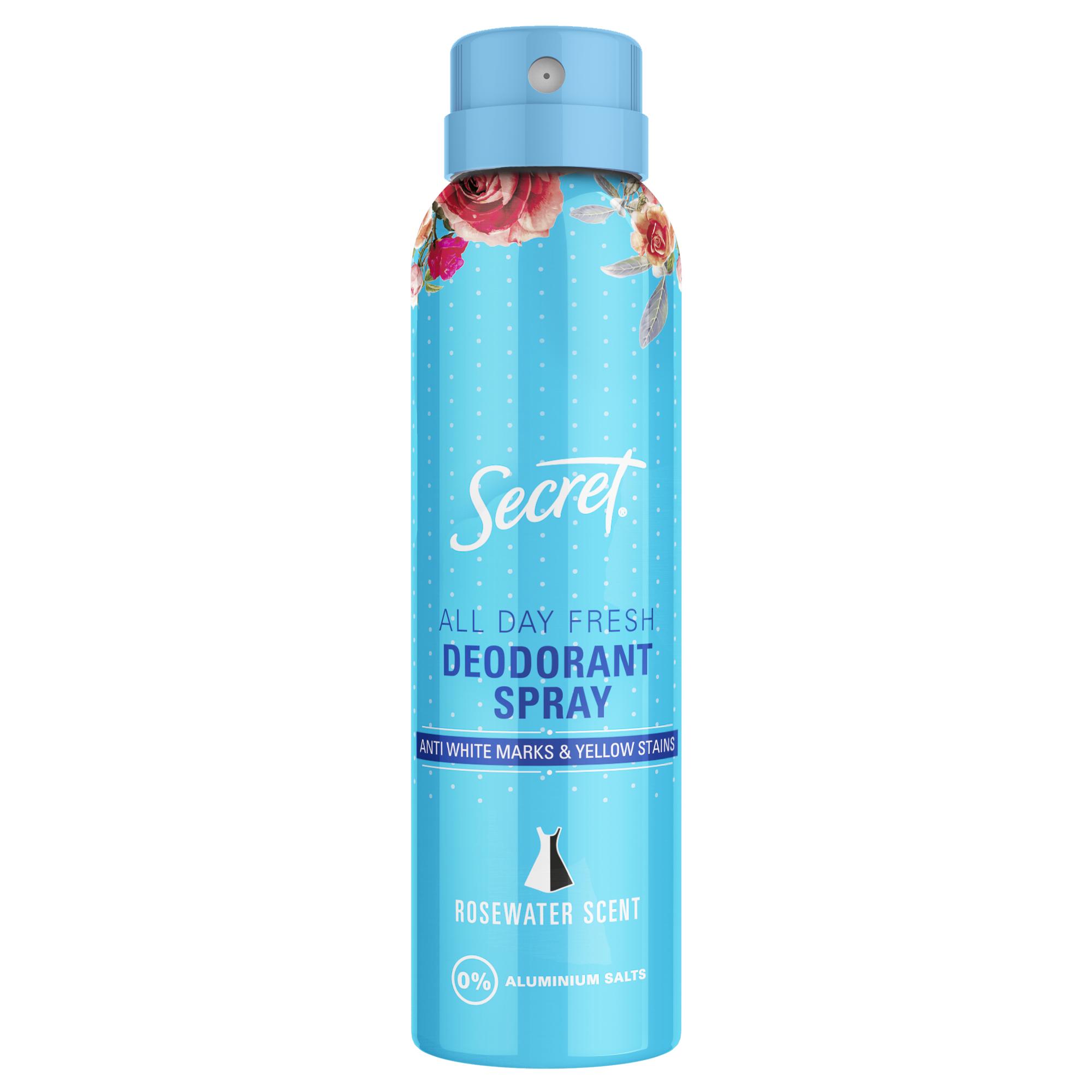 

Аэрозольный дезодорант SECRET Rosewater scent 150мл