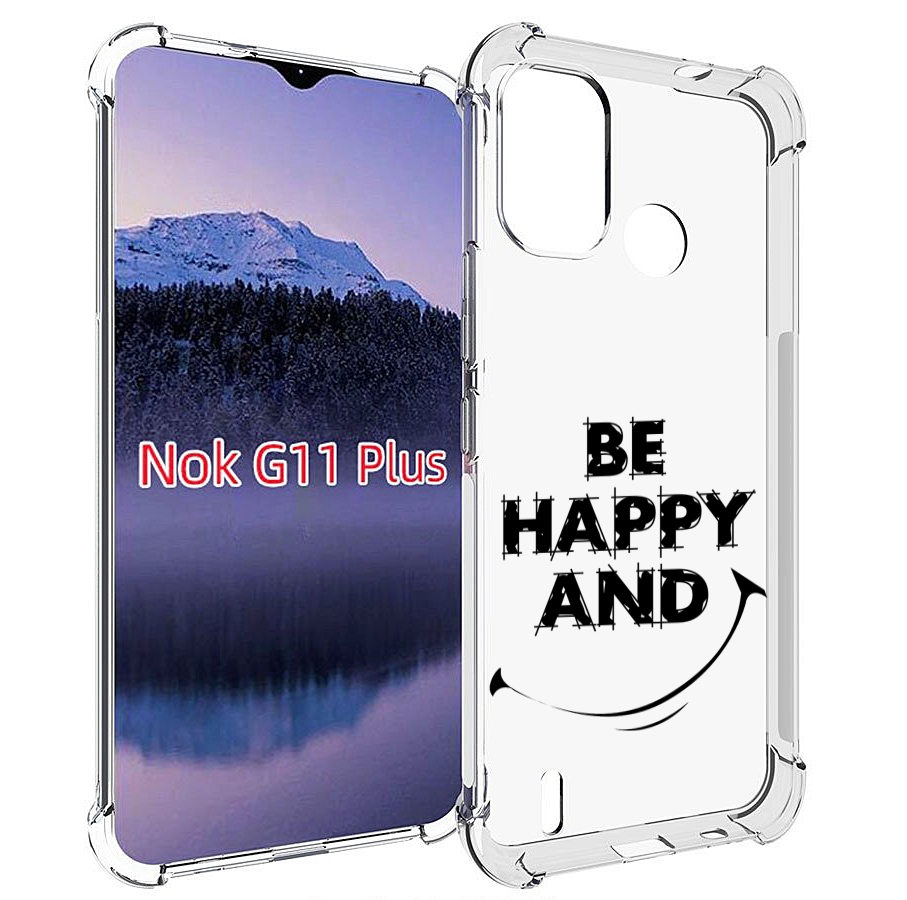 

Чехол MyPads будь-счастливым для Nokia G11 Plus, Прозрачный, Tocco