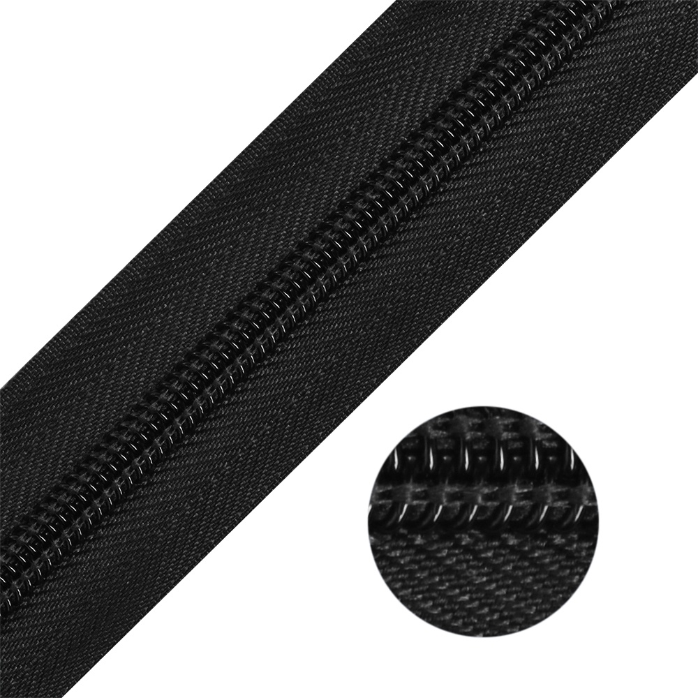 

Молния MaxZipper рулонная, Спираль, №5-N, цвет F322, черный, 200 м