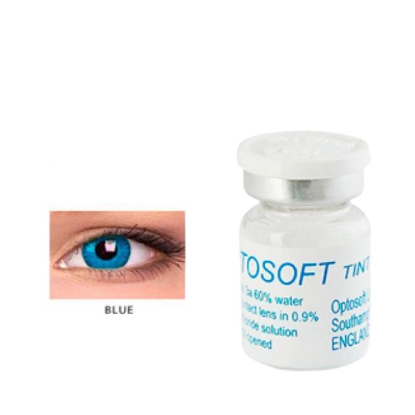 Купить Контактные линзы Optosoft Tint 1 линза R.8.6 -0.00 Синий, синие