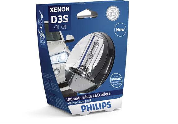 

Лампа D3s 42v(35w) White Vision (Gen2) 1шт. В Пласт.Коробке Philips арт. 42403WHV2S1