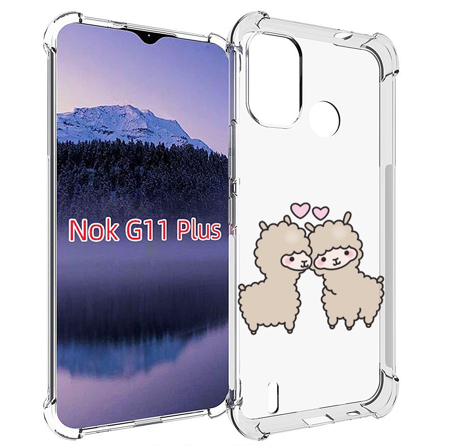 

Чехол MyPads влюбленные-барашки для Nokia G11 Plus, Прозрачный, Tocco
