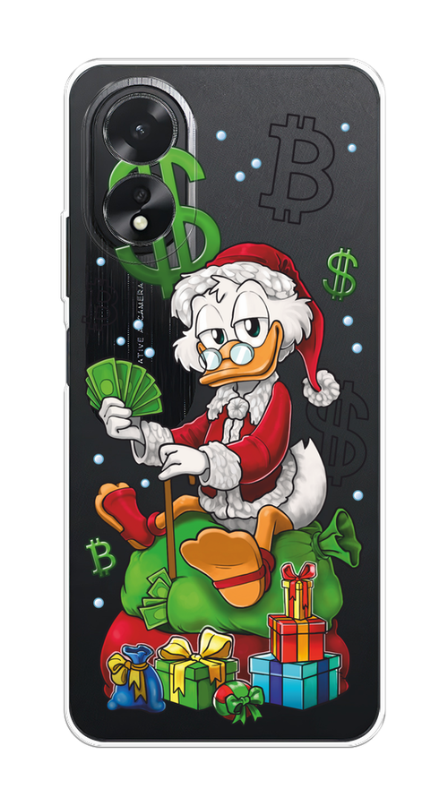 

Чехол на Oppo A38/A18 "Богатый санта Скрудж Макдак", Белый;красный;зеленый, 2515350-1