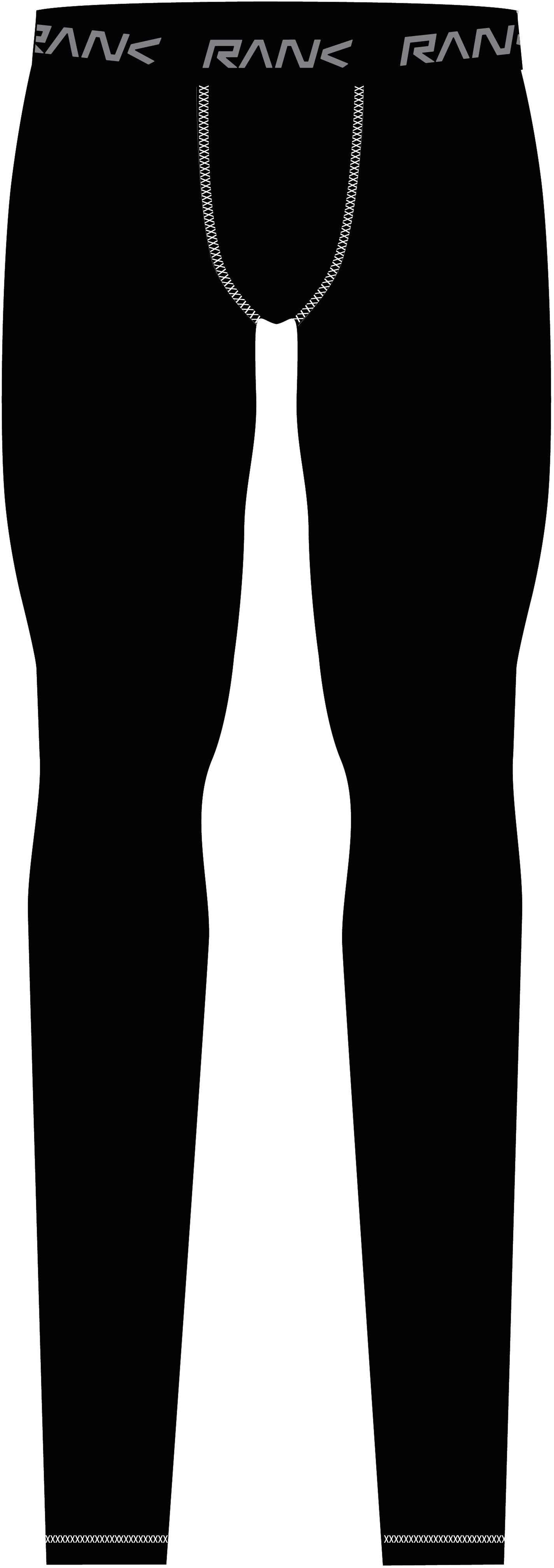 Тайтсы мужские RANK Compression leggings черные M