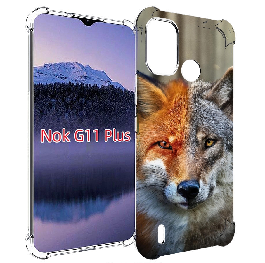 

Чехол MyPads волк-лиса для Nokia G11 Plus, Прозрачный, Tocco