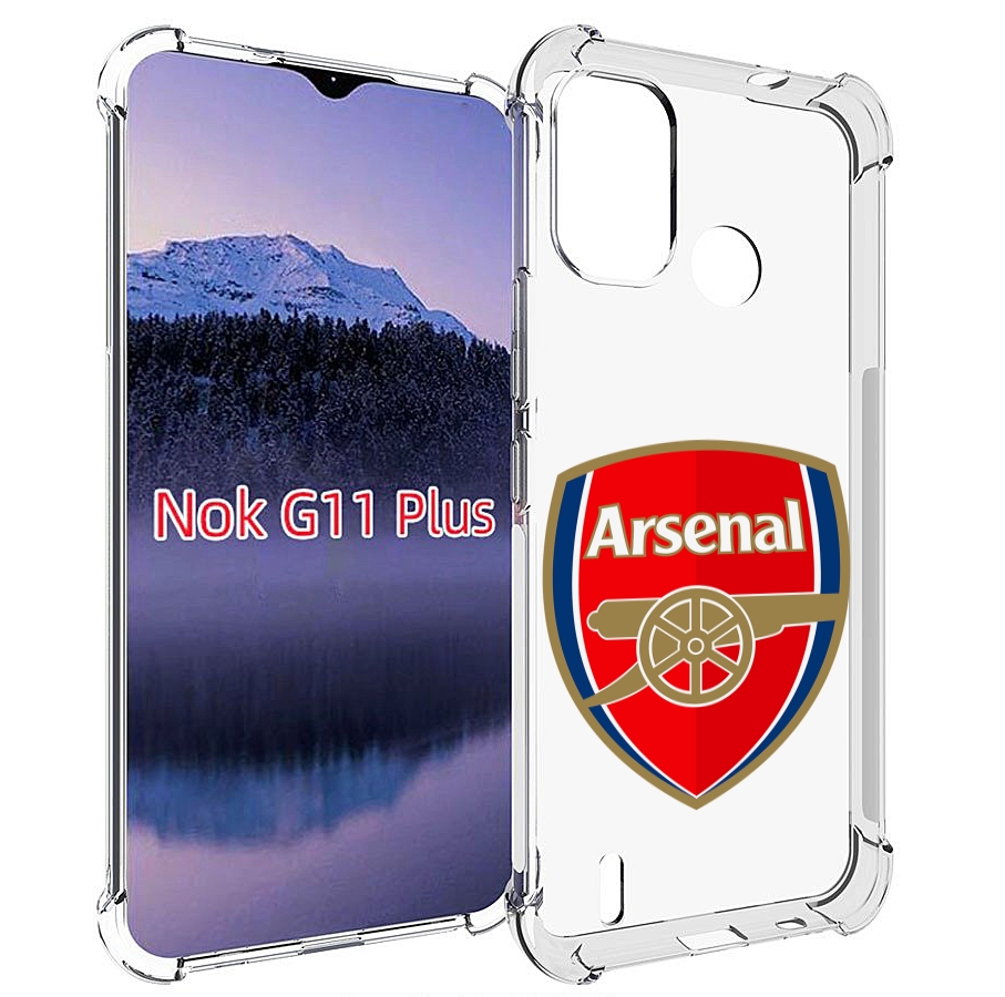 

Чехол MyPads ФК Арсенал логотип для Nokia G11 Plus, Прозрачный, Tocco