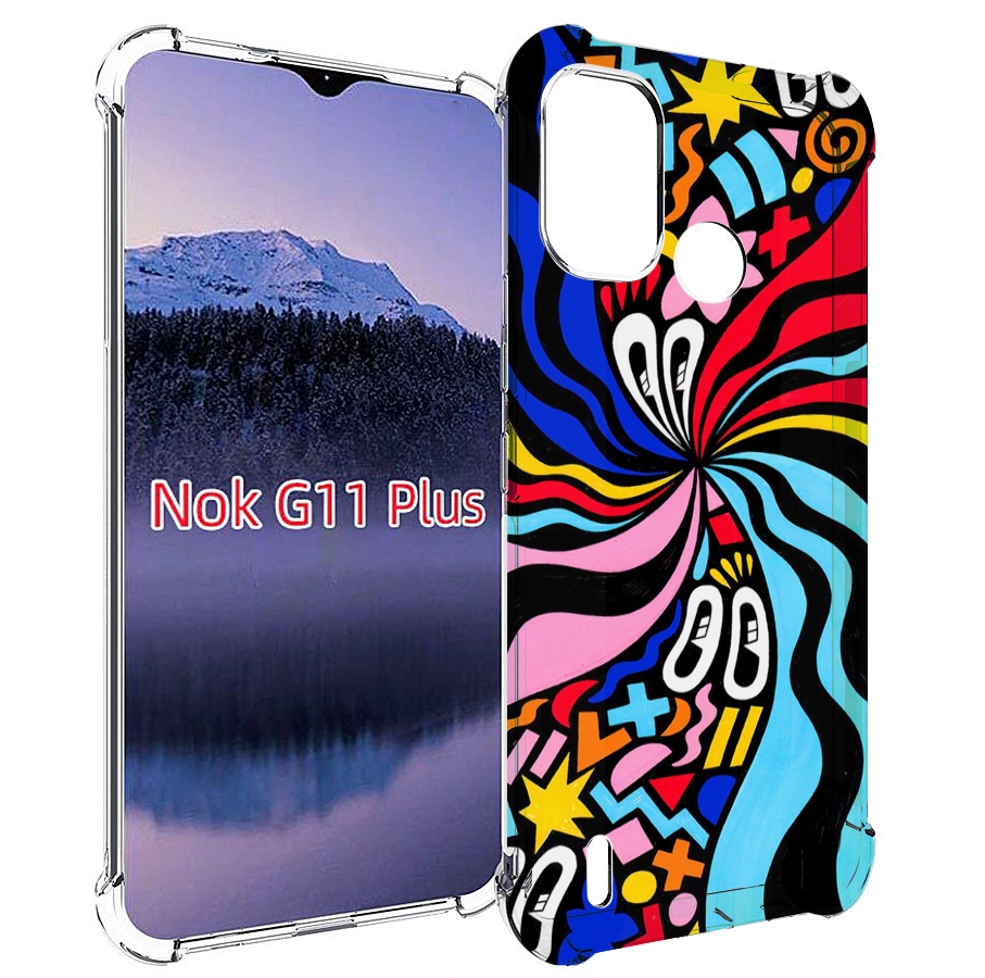

Чехол MyPads волнистая-абстракция для Nokia G11 Plus, Прозрачный, Tocco