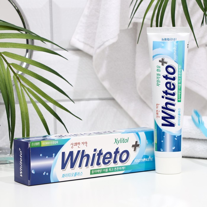 

Зубная отбеливающая паста White TO Plus Toothpaste, 150 г