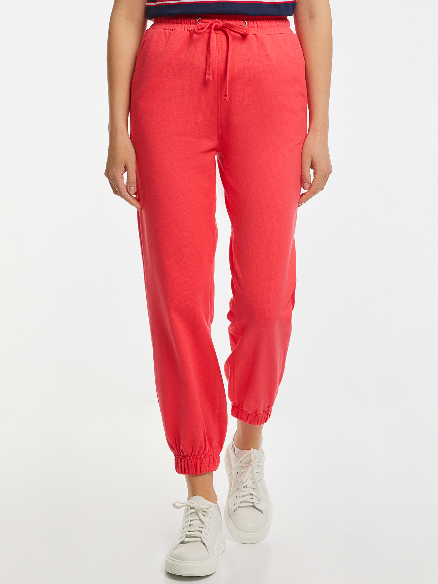 Спортивные брюки женские oodji 16701086-3 розовые M