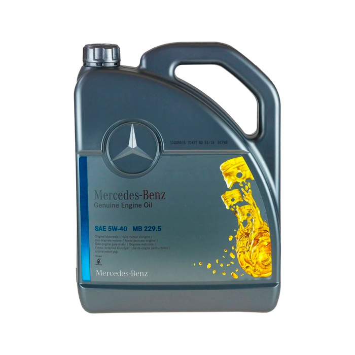

Моторное масло Синтетическое Mb 229.5 5W-40 5л (A000989790213bifr) A00098921