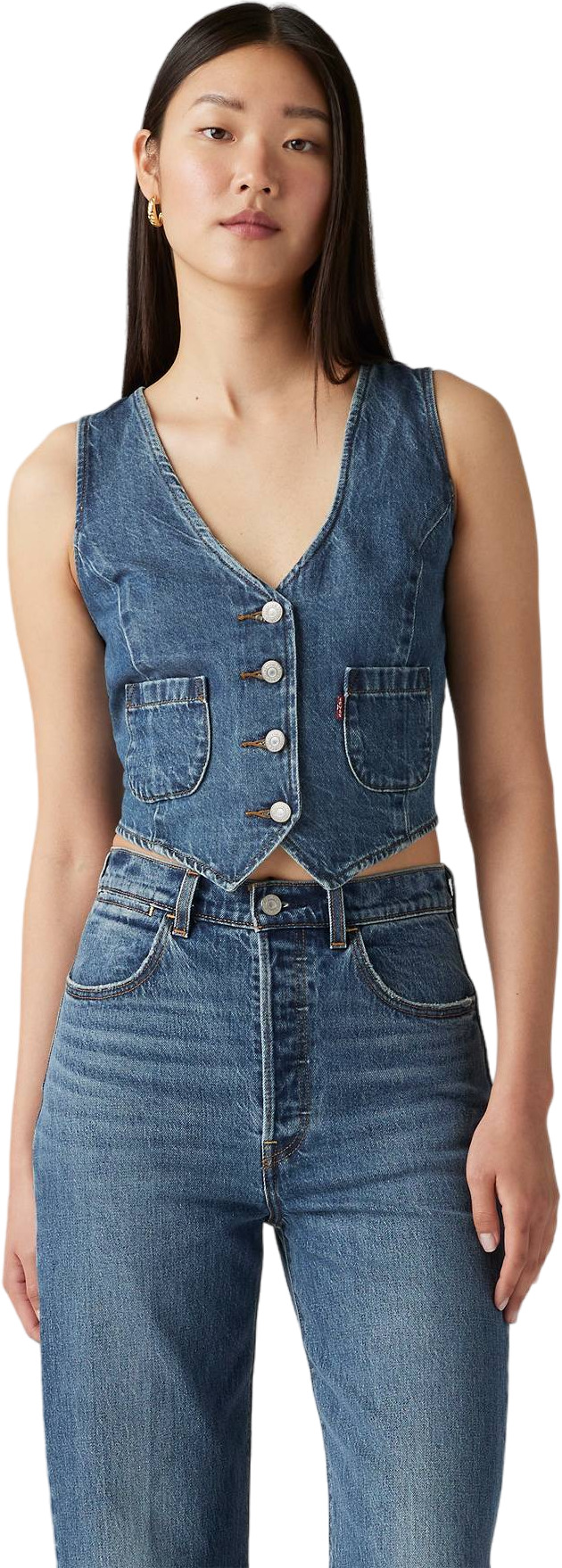 Жилет женский Levi's Tailored denim vest синий XS