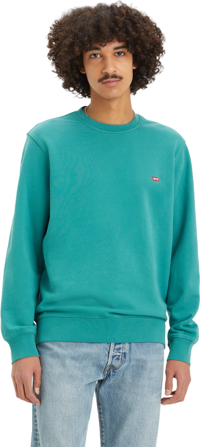 Свитшот мужской Levi's Men original housemark crewneck sweatshirt зеленый M