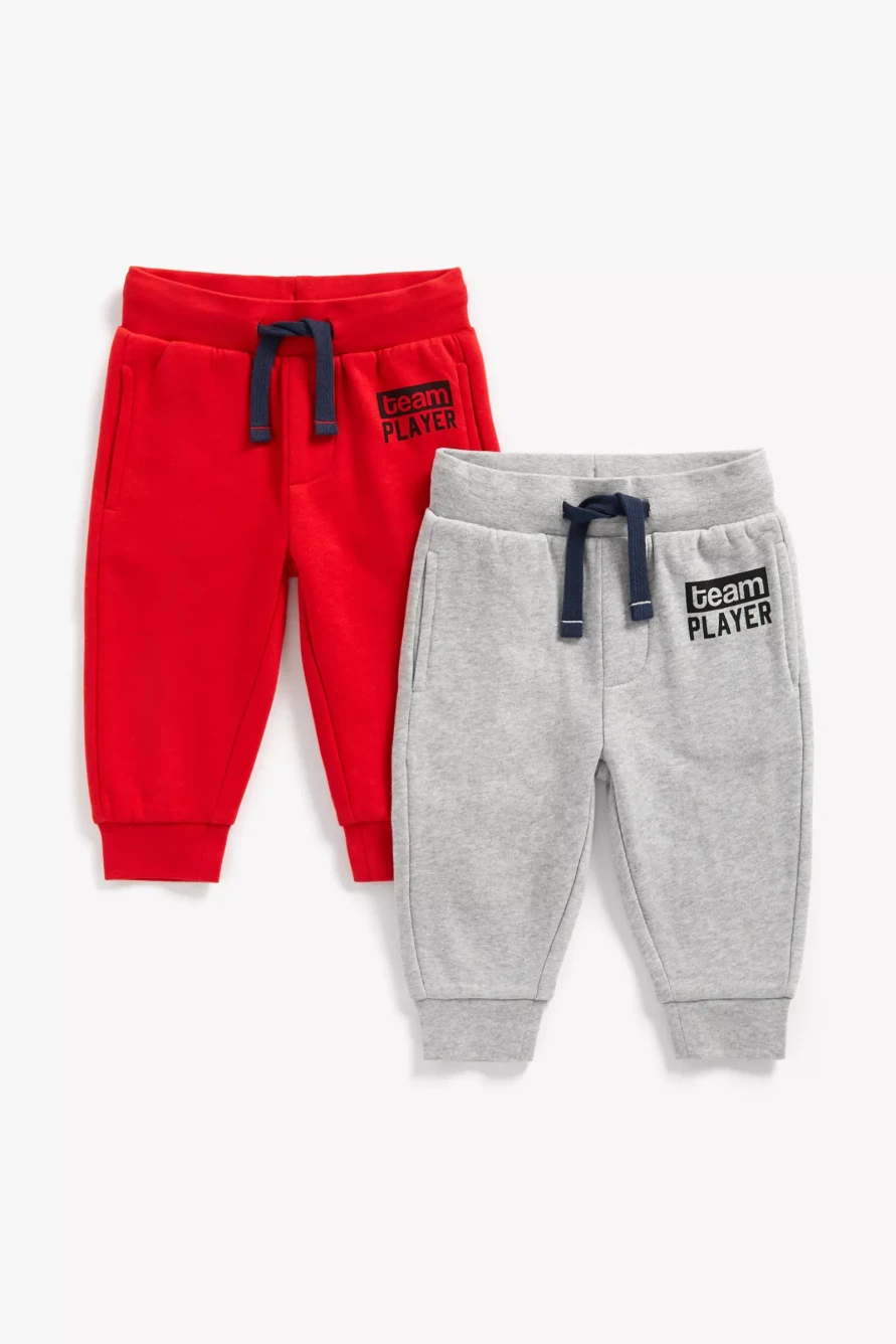 

Брюки детские Mothercare MC-ZB476, красный, серый, 128, 2 шт, MC/ZB476