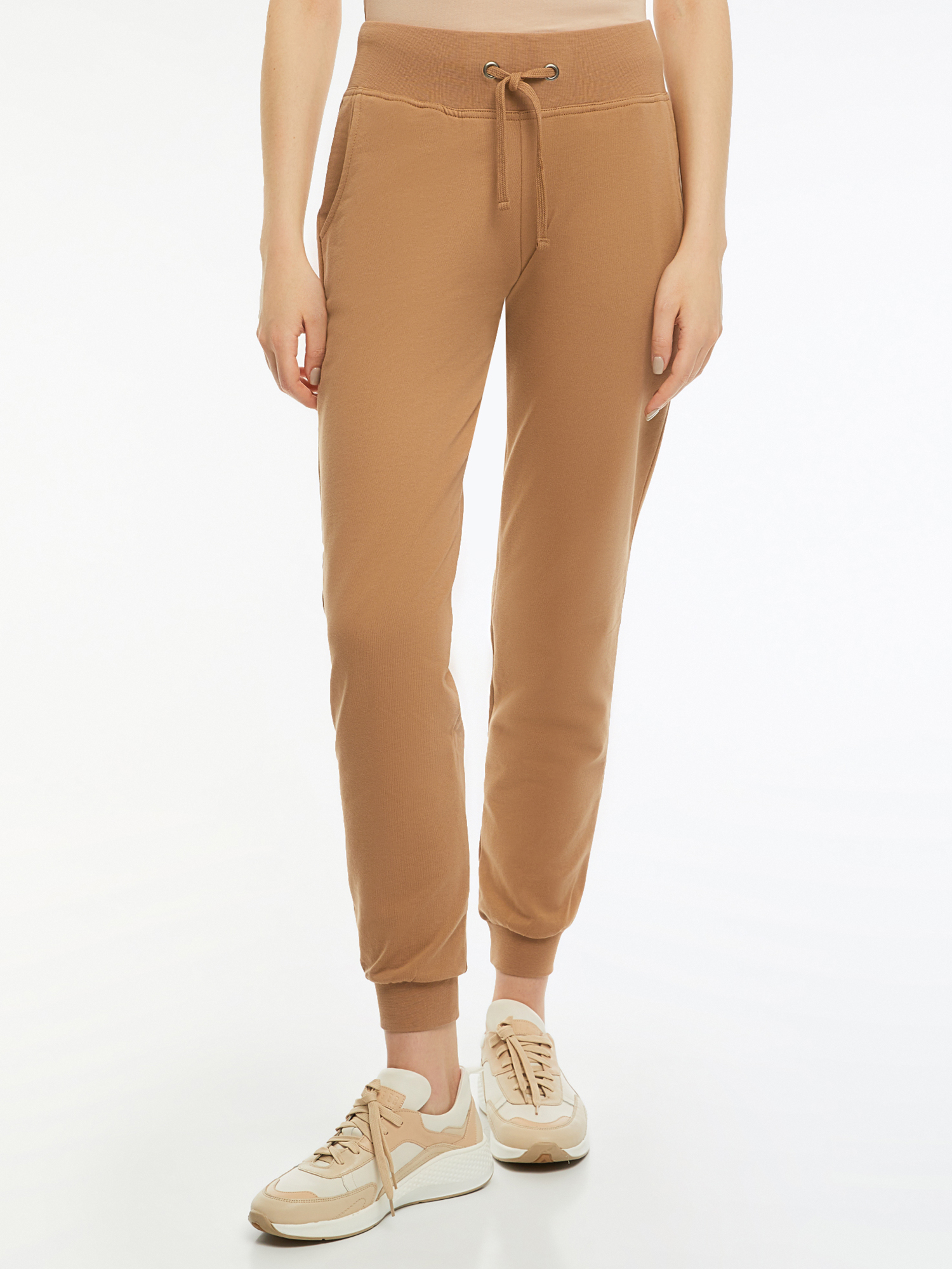 Спортивные брюки женские oodji 16700030-5B коричневые L