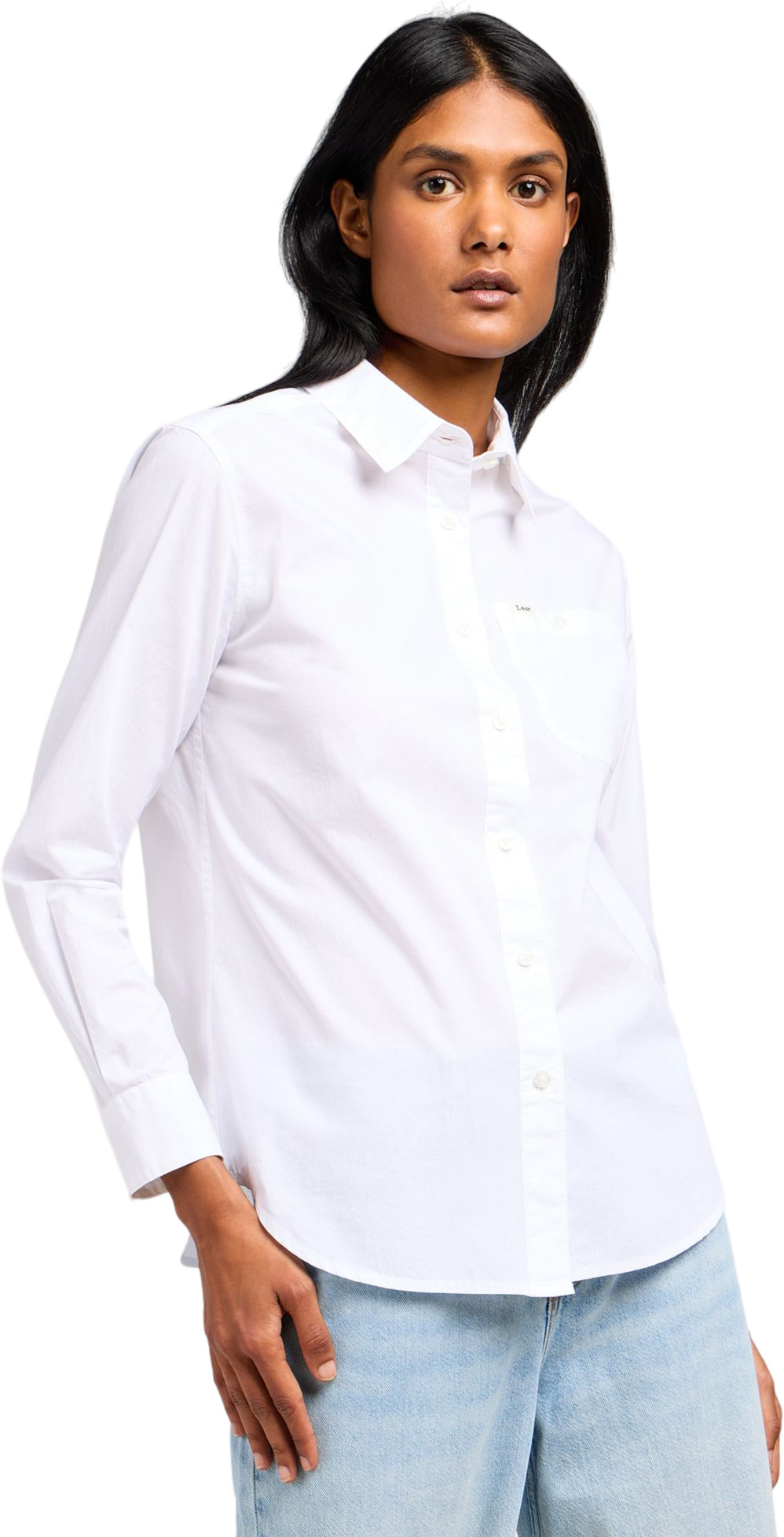 

Рубашка женская Lee All purpose shirt белая M, Белый, All purpose shirt