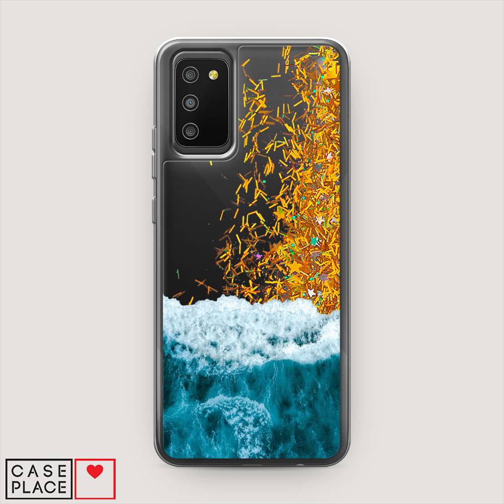 

Чехол Awog на Samsung Galaxy A02s / Самсунг A02s "Морская пучина", Голубой;белый, 2102390-1