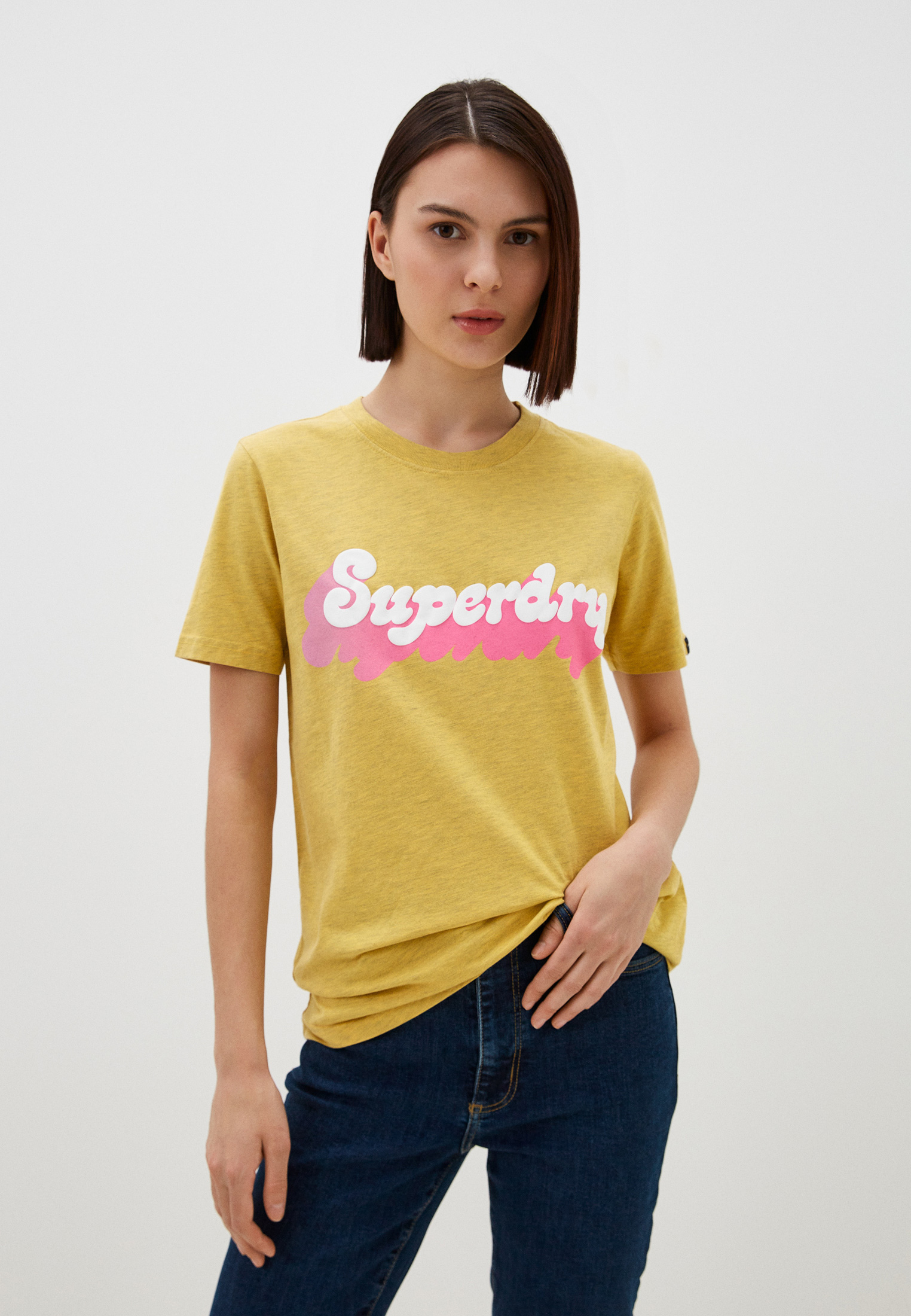 Футболка женская Superdry W1011209A желтая 6 UK