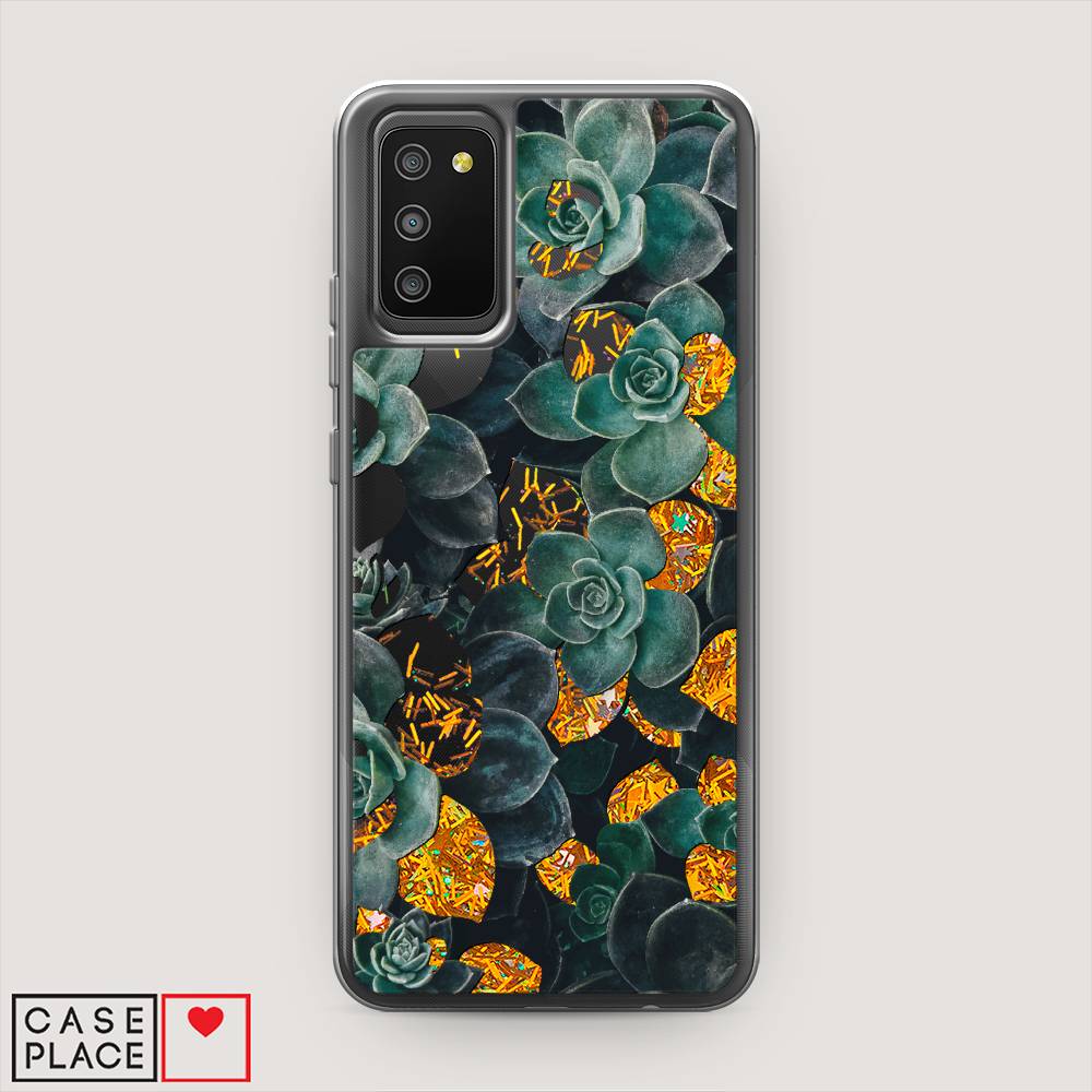 

Чехол Awog на Samsung Galaxy A02s / Самсунг A02s "Сукуленты цветные", Зеленый, 2102390-1