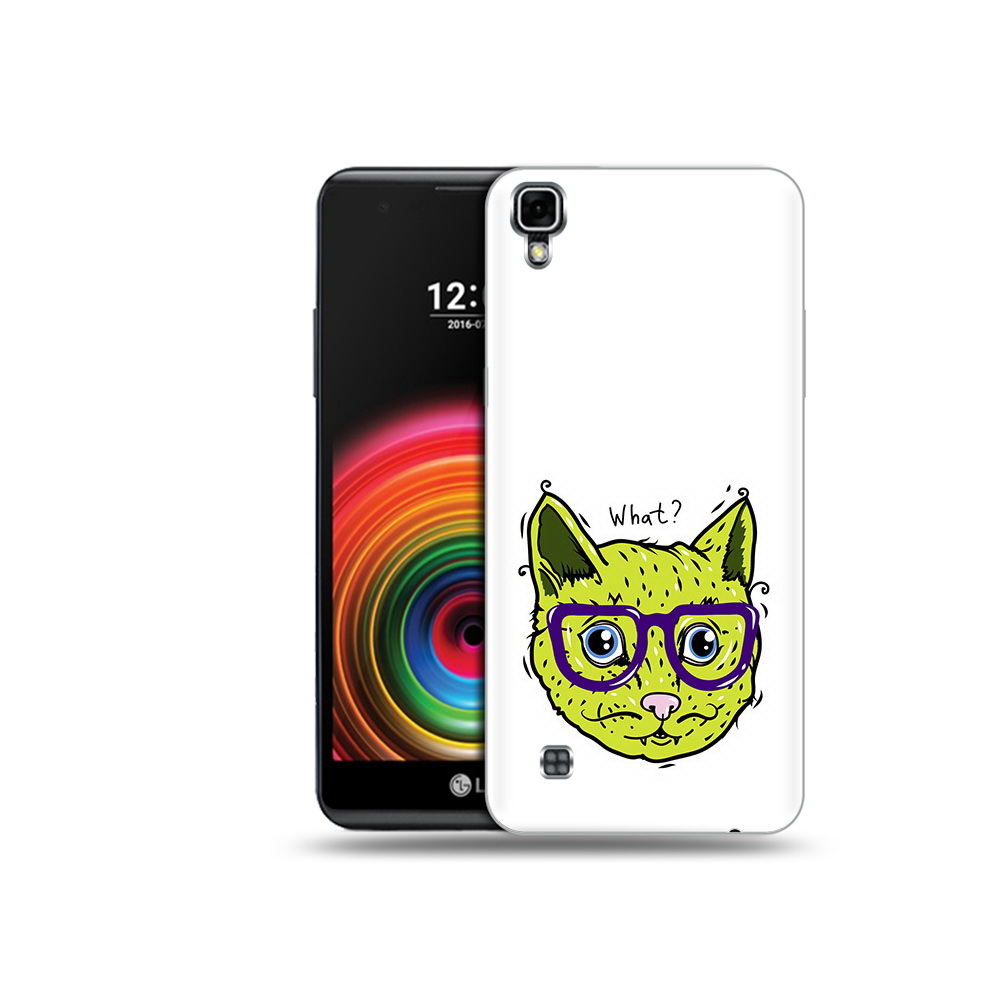 

Чехол MyPads Tocco для LG X Power Зеленый кот, Прозрачный, Tocco