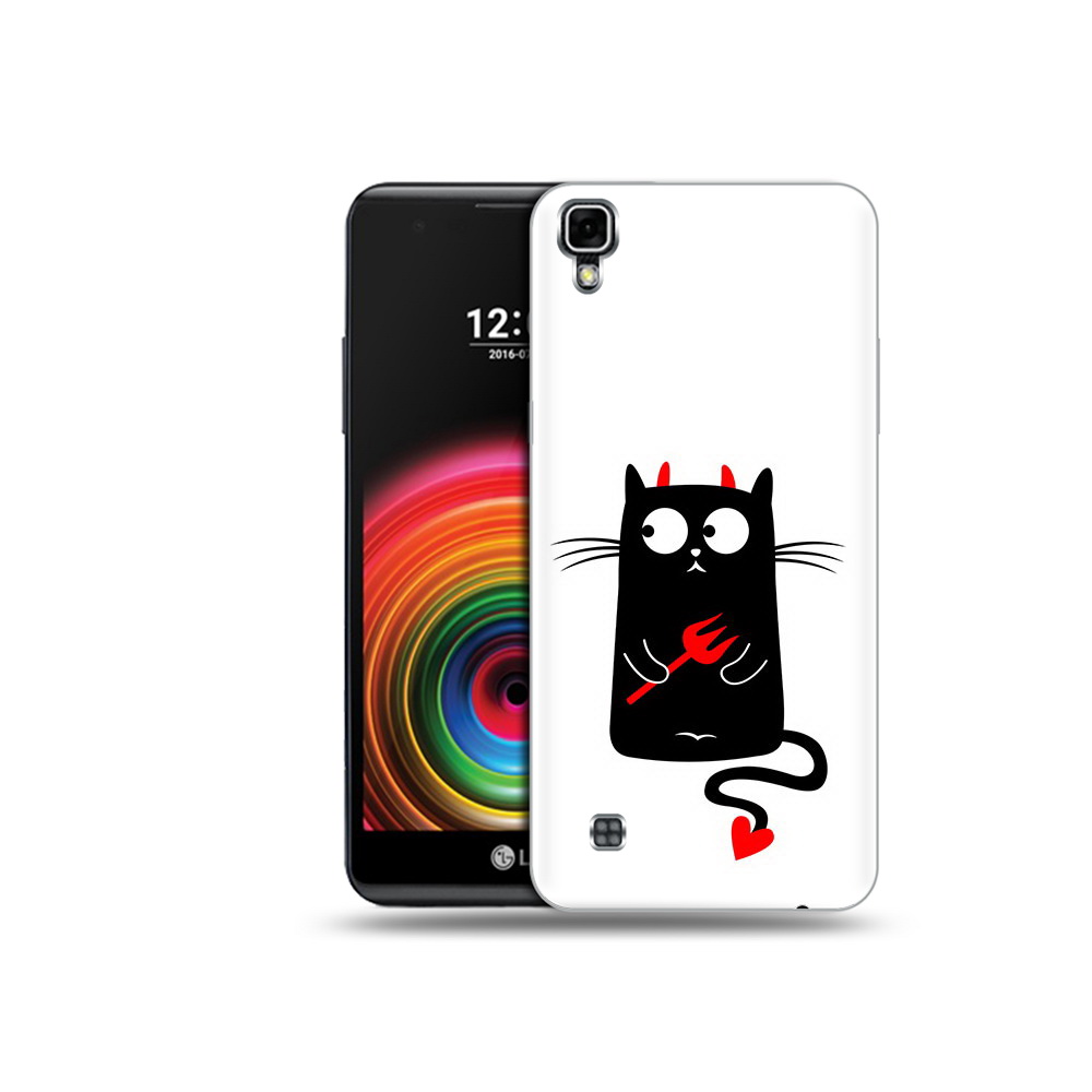 

Чехол MyPads Tocco для LG X Power Кот демон, Прозрачный, Tocco