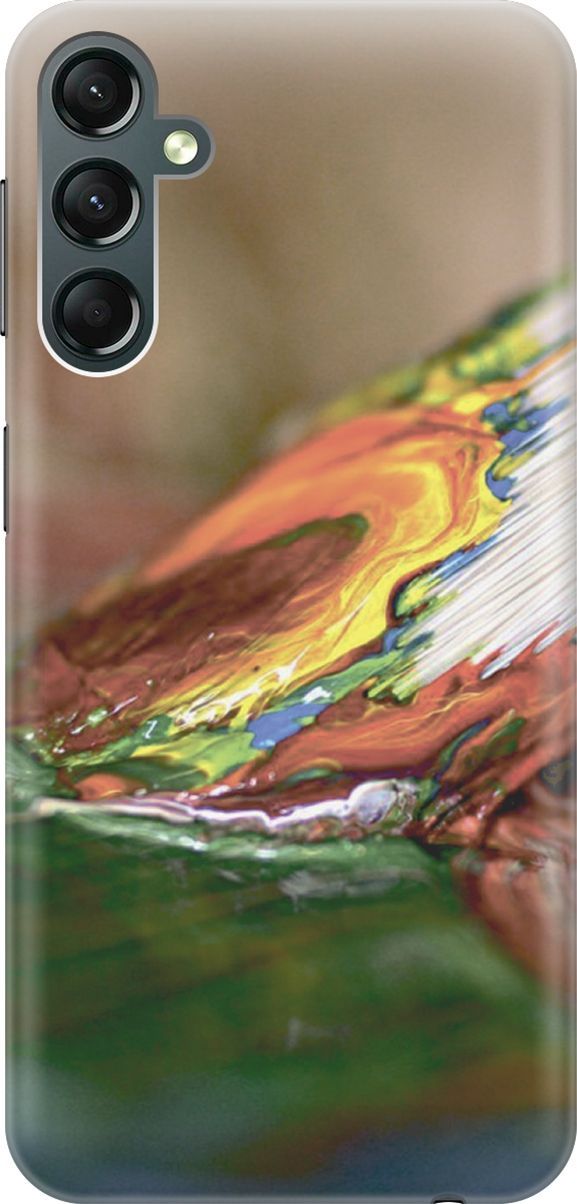 

Силиконовый чехол на Samsung Galaxy A24 с принтом "Кисть и краска", Бежевый;зеленый, 159514