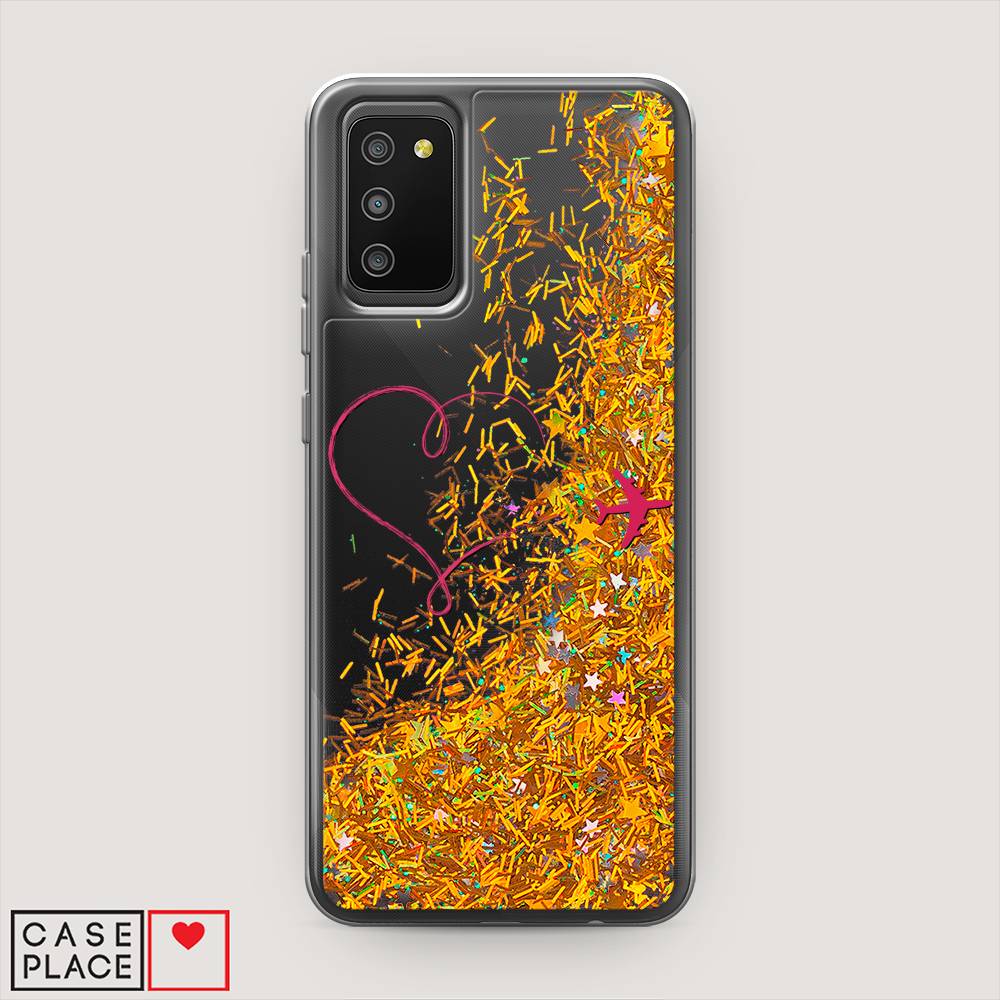 

Чехол Awog на Samsung Galaxy A02s / Самсунг A02s "Сердце и самолет", Красный, 2102390-1
