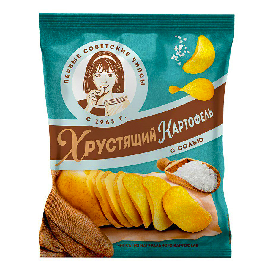 Чипсы картофельные Хрустящий картофель соль 160 г