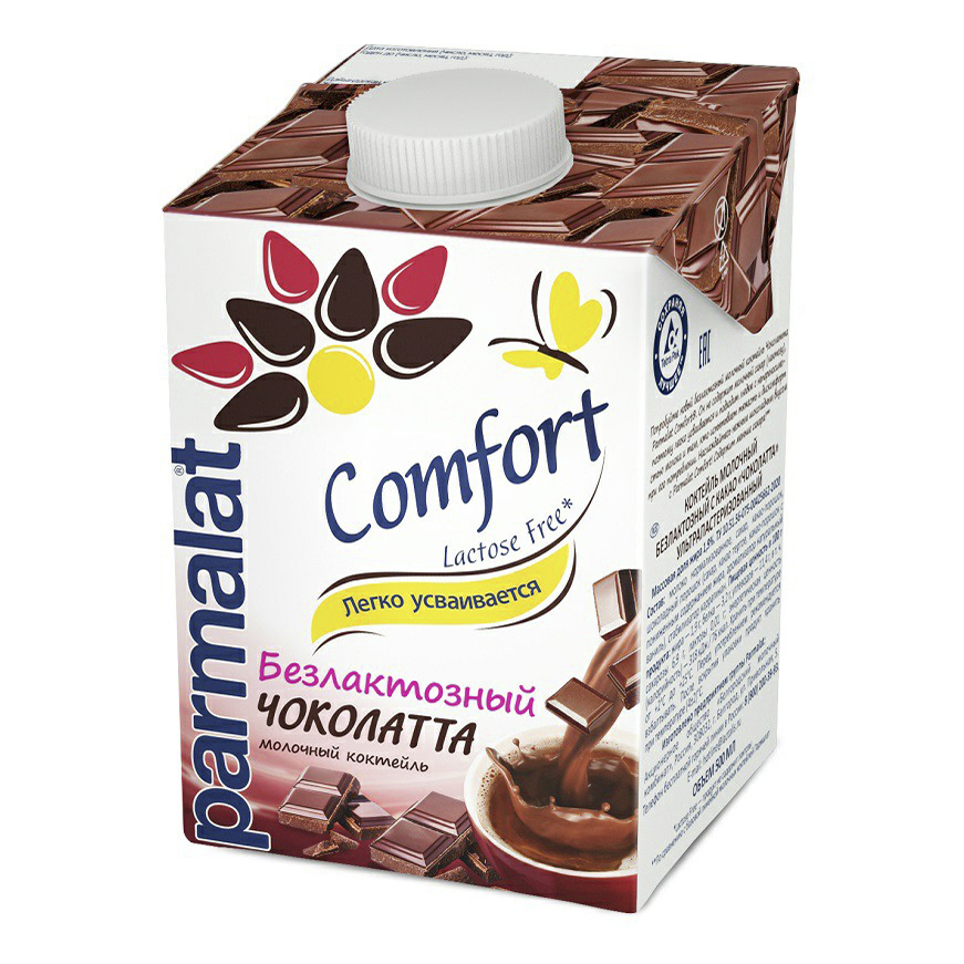 Молочный коктейль Parmalat Comfort Чоколатта безлактозный 1,9% 500 мл