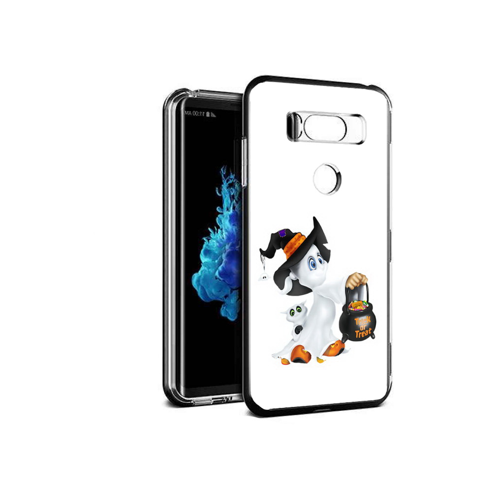 

Чехол MyPads Tocco для LG V30S Маленький призрак, Прозрачный, Tocco