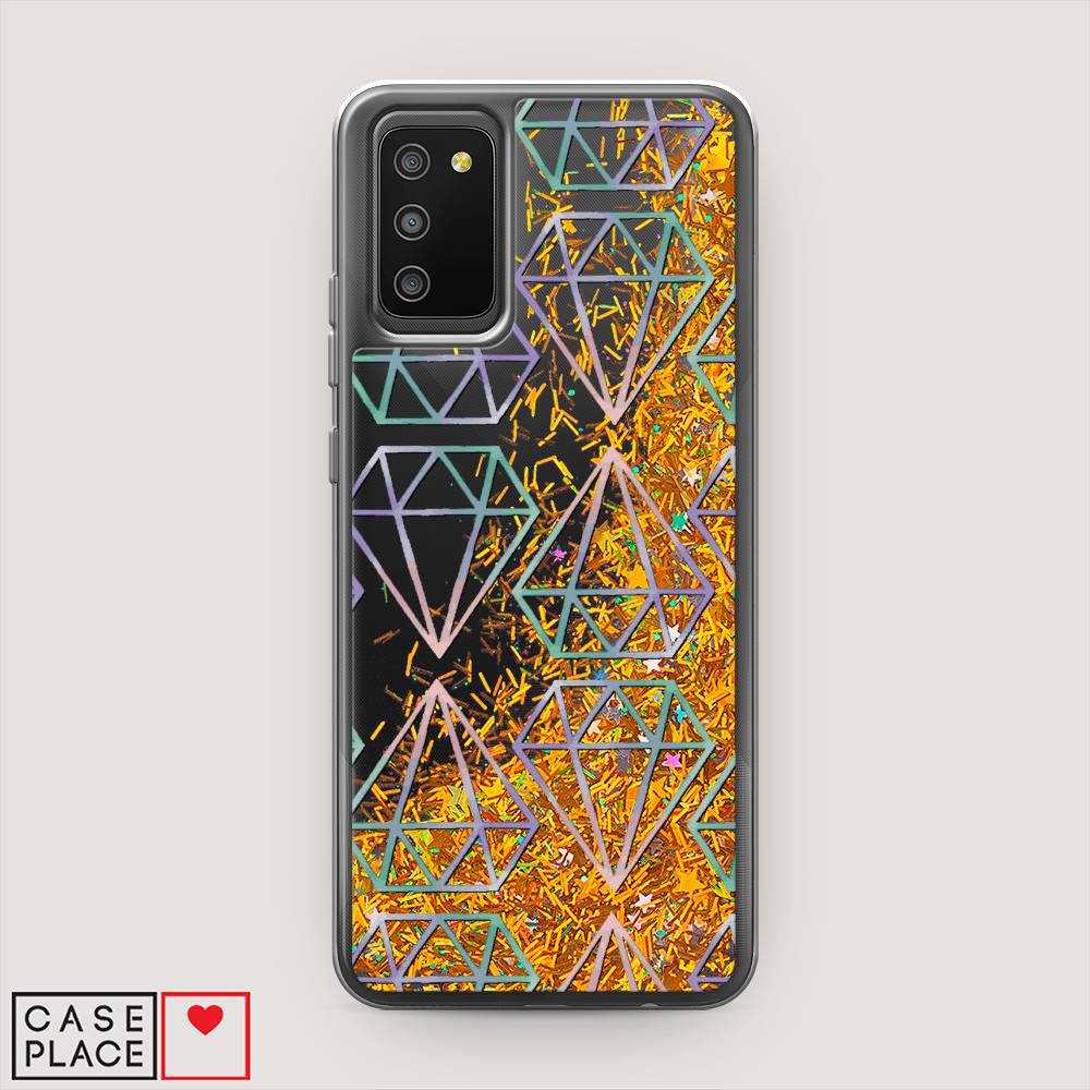 

Чехол Awog на Samsung Galaxy A02s / Самсунг A02s "Бриллианты голографика", Фиолетовый;прозрачный, 2102390-1