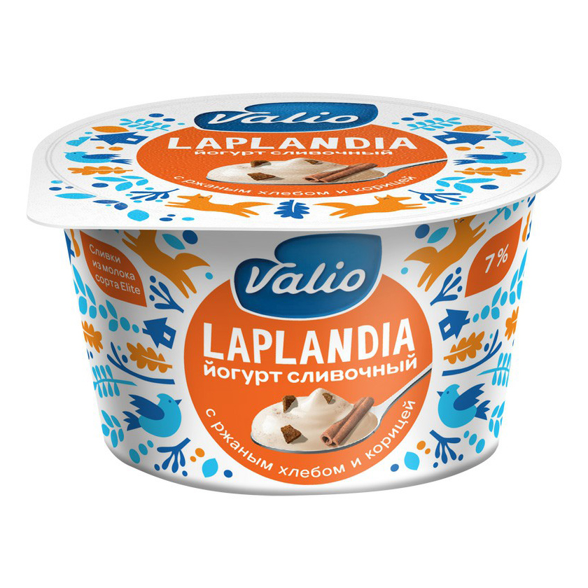 

Йогурт Valio Laplandia с ржаным хлебом и корицей 7% 180 г