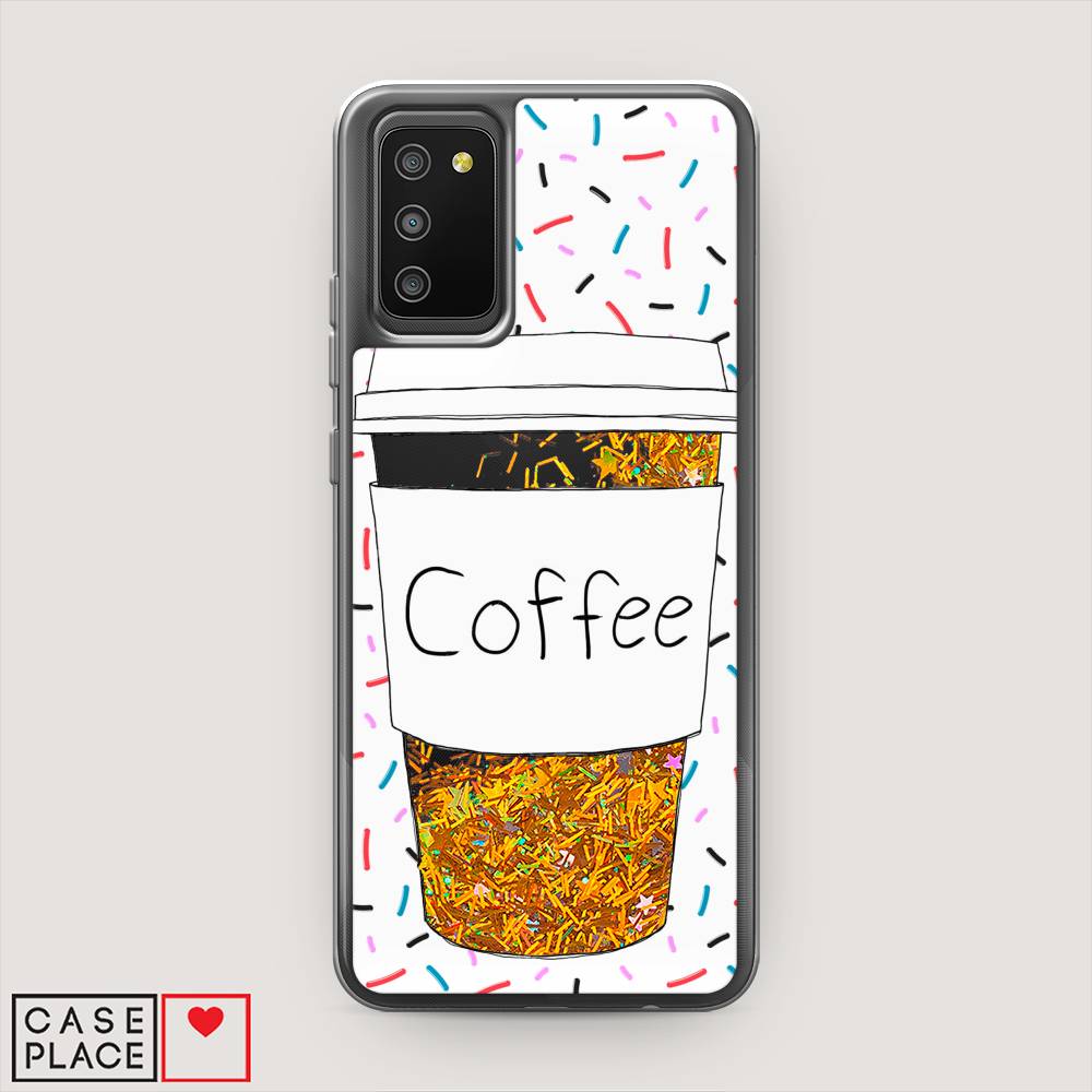 

Чехол Awog на Samsung Galaxy A02s / Самсунг A02s "Coffee прозрачный стакан", Белый, 2102390-1