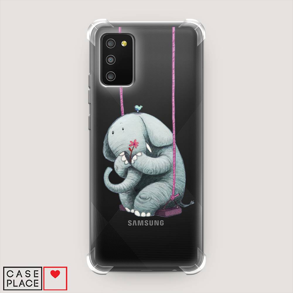 

Чехол Awog на Samsung Galaxy A02s / Самсунг A02s "Грустный слоник", Розовый, 2102351-1