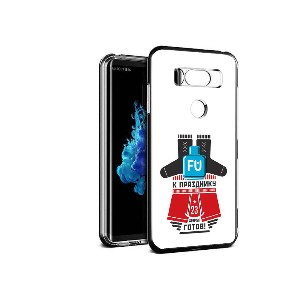 

Чехол MyPads Tocco для LG V30S 23 февраля подарки к празднику, Прозрачный, Tocco