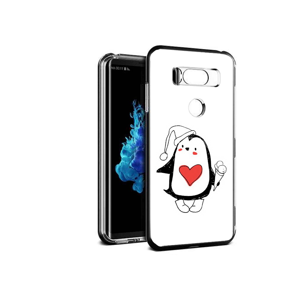 

Чехол MyPads Tocco для LG V30S Пингвин с мороженым, Прозрачный, Tocco